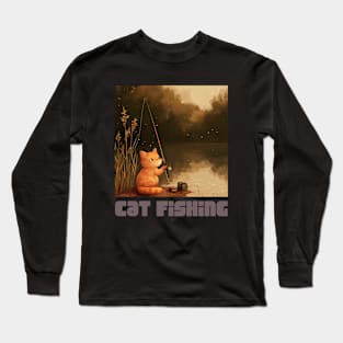 Cat Fishing Long Sleeve T-Shirt